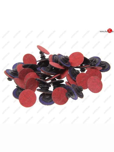 Круг шлифовальный 25мм (№100) абразивный красный 50шт. ROCKFORCE ROCKFORCE rf-bd1100c