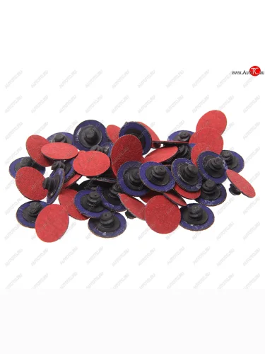 Круг шлифовальный 25мм (№120) абразивный красный 50шт. ROCKFORCE ROCKFORCE rf-bd1120c