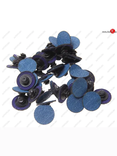Круг шлифовальный 25мм (№80) абразивный синий 50шт. ROCKFORCE ROCKFORCE rf-bd180z