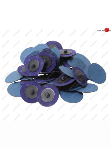 Круг шлифовальный 50мм (№100) абразивный синий 50шт. ROCKFORCE ROCKFORCE rf-bd2100z