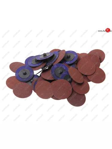 Круг шлифовальный 50мм (№120) абразивный коричневый 50шт. ROCKFORCE ROCKFORCE rf-bd2120a