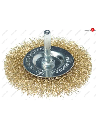 Кордщетка для дрели дисковая 75мм латунь в блистере ROCKFORCE ROCKFORCE rf-bfr003 ROCKFORCE rf-bfr003