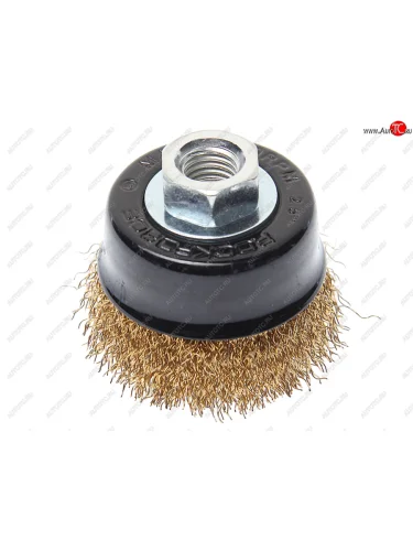 Кордщетка для УШМ чашка 60мм латунь ROCKFORCE ROCKFORCE rf-bwc025