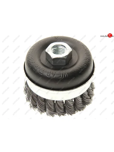 Кордщетка для УШМ чашка 75мм витая сталь в блистере ROCKFORCE ROCKFORCE rf-bwg103