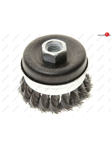 Кордщетка для УШМ чашка 60мм витая сталь в блистере ROCKFORCE ROCKFORCE rf-bwg125