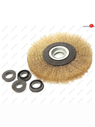 Кордщетка для дрели дисковая 125мм латунь ROCKFORCE ROCKFORCE rf-bwt005