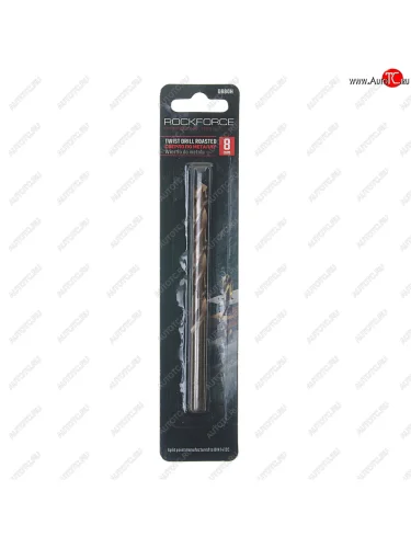 Сверло по металлу 8.0мм HSS в блистере ROCKFORCE ROCKFORCE rf-db80h