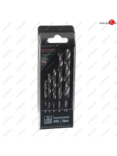 Набор сверл по металлу 4.0-10.0мм HSS (5шт.) ROCKFORCE ROCKFORCE rf-dbs05