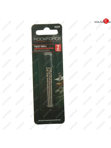 Сверло по металлу 2.0мм HSS (3шт.) ROCKFORCE ROCKFORCE rf-ds320