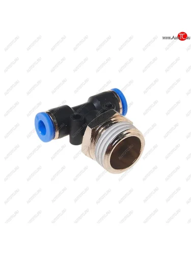 Фитинг для пластиковых трубок 12 Т-образный 6мм с наружной резьбой ROCKFORCE ROCKFORCE rf-spb06-04