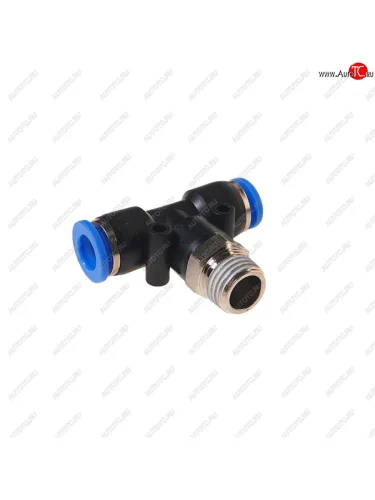 Фитинг для пластиковых трубок 14 Т-образный 8мм с наружной резьбой ROCKFORCE ROCKFORCE rf-spb08-02