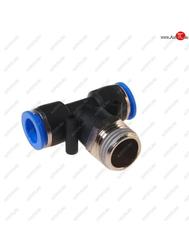 Фитинг для пластиковых трубок 12 Т-образный 12мм с наружной резьбой ROCKFORCE ROCKFORCE rf-spb12-04