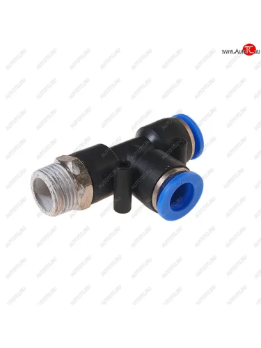 Фитинг для пластиковых трубок 38 Т-образный 10мм с наружной резьбой ROCKFORCE ROCKFORCE rf-spd10-03