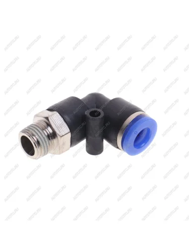 Фитинг для пластиковых трубок 18 угловой 6мм с наружной резьбой ROCKFORCE ROCKFORCE rf-spl06-01