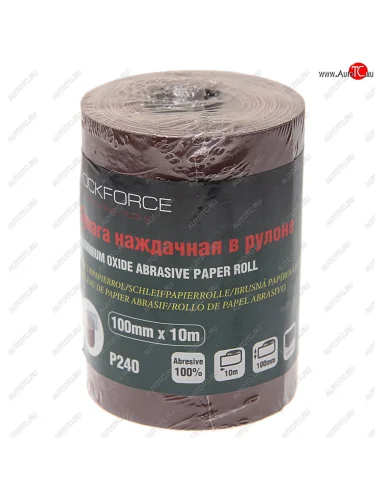 Бумага наждачная P-240 100ммх10м рулон ROCKFORCE ROCKFORCE rf-sr4240a