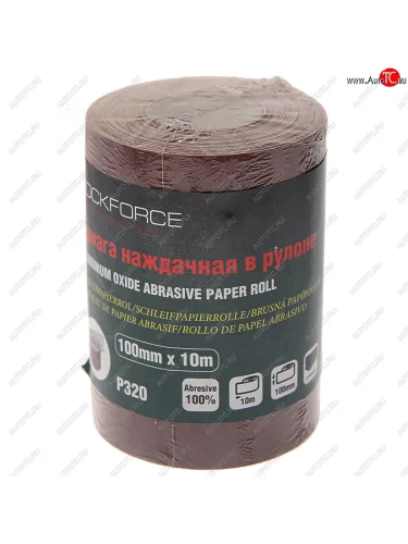 Бумага наждачная P-320 100ммх10м рулон ROCKFORCE ROCKFORCE rf-sr4320a