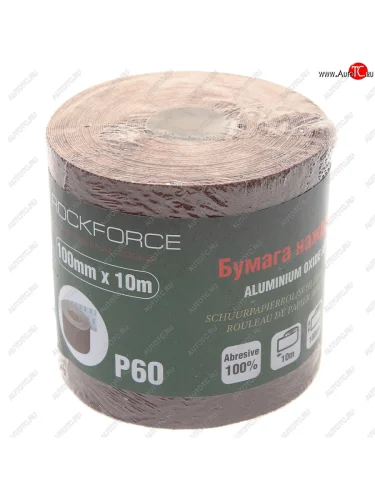 Бумага наждачная P-60 100ммх10м рулон ROCKFORCE ROCKFORCE rf-sr460a
