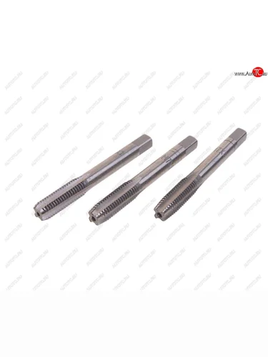 Метчик М07x1.0мм комплект 3шт. в пластиковом футляре ROCKFORCE ROCKFORCE rf-tap07100 ROCKFORCE rf-tap07100