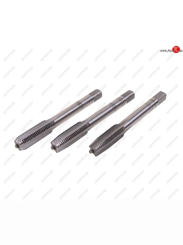 Метчик М08x1.0мм комплект 3шт. в пластиковом футляре ROCKFORCE ROCKFORCE rf-tap08100