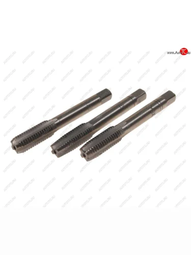 Метчик М09x1.25мм комплект 3шт. в пластиковом футляре ROCKFORCE ROCKFORCE rf-tap09125