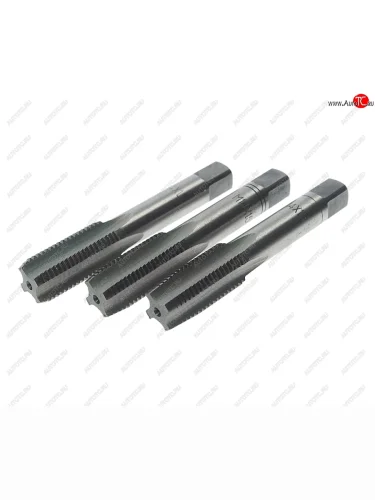 Метчик М14x1.5мм комплект 3шт. в пластиковом футляре ROCKFORCE ROCKFORCE rf-tap14150 ROCKFORCE rf-tap14150