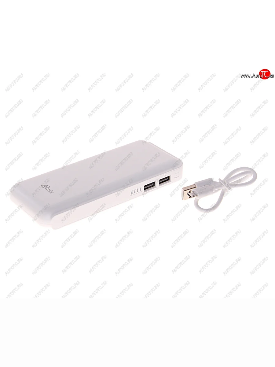 Аккумулятор внешний 10000мАч для зарядки мобильных устройств RITMIX  rpb-10001l white  в Самаре Самарской области