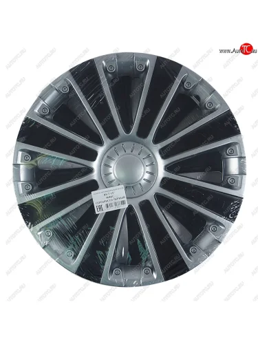 Колпак колеса R-15 черный/сильвер RST МИКС комплект 4шт. NO NAME rst микс r-15 NO NAME rst микс r-15