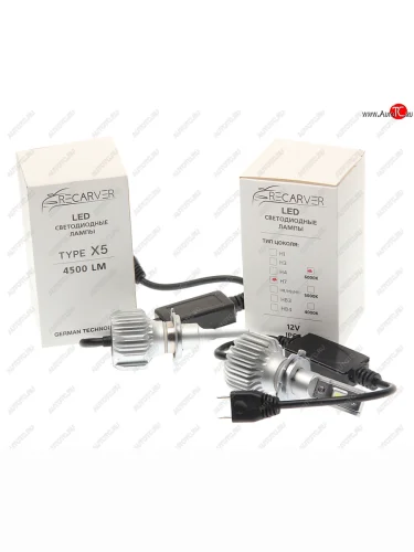 Лампа светодиодная 12V H7 PX26d 4500Lm (2шт.) Type X5 OMEGALIGHT OMEGALIGHT rtx5led70h7-2