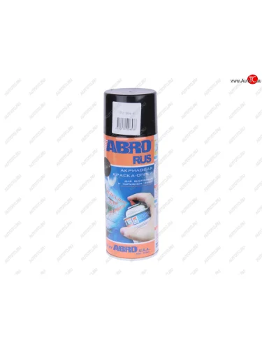Краска черная матовая аэрозоль 520мл Rus ABRO ABRO rus spo-004-r