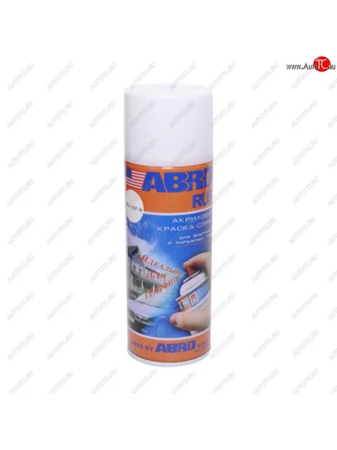 Краска белая матовая аэрозоль 520мл Rus ABRO ABRO rus spo-1007-r