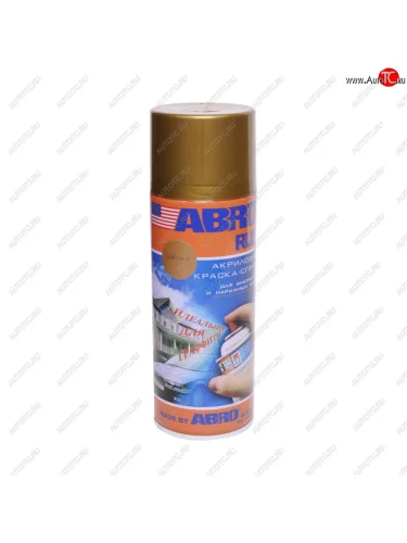 Краска золотая вспышка супер металлик аэрозоль 473мл Rus ABRO ABRO rus spom-176-r