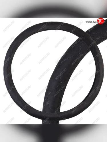 Оплетка руля (XXXL) 46-48см замша черная SKYWAY SKYWAY s01101077