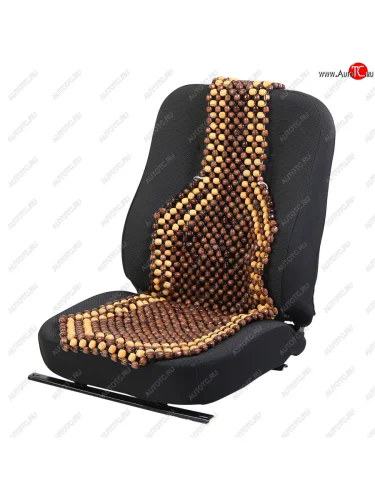 Накидка на сиденье массажная деревянная с подголовником темная с узором SKYWAY SKYWAY s01305003