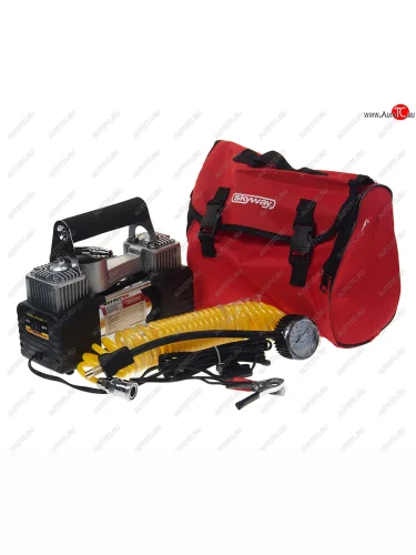 Компрессор автомобильный 60лмин. 12атм. 10А 12V на клеммы АКБ Буран-05 SKYWAY SKYWAY s02001001