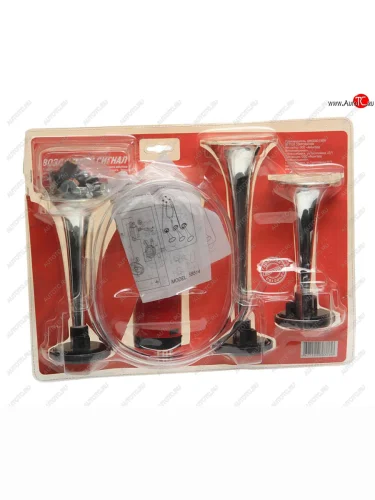 Сигнал звуковой 12V воздушный 3-ех рожковый SKYWAY SKYWAY s07601013