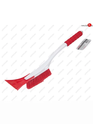 Щетка со скребком 54см бело-красная SKYWAY SKYWAY s07801020