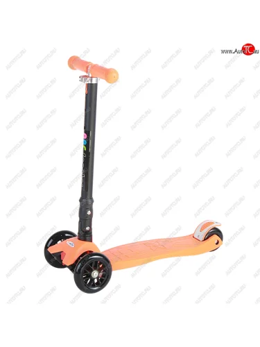 Самокат 3-х колесный (колесо 120мм) до 60кг алюминий оранжевый  s925 y