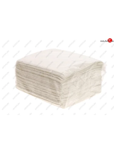 Салфетки белые бумажные 24х24см 100шт. NO NAME салфетка