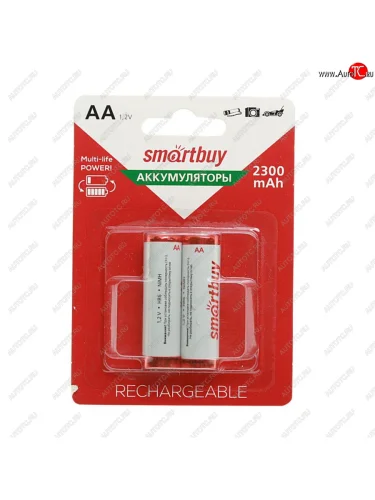Батарейка AA HR6 1.2V аккумулятор Ni-MH 2300mAh блистер (2шт.) SMART BUY SMART BUY sbbr-2a02bl2300