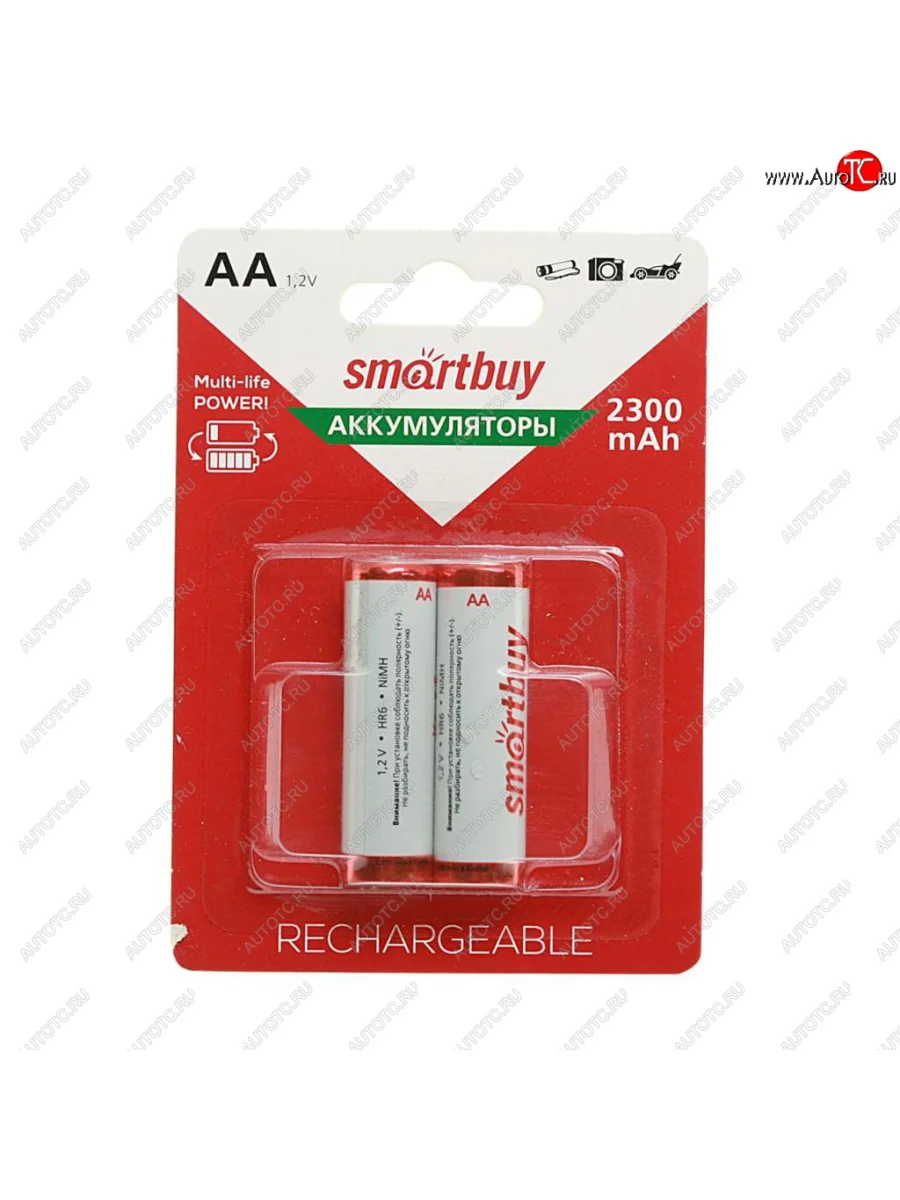Батарейка AA HR6 1.2V аккумулятор Ni-MH 2300mAh блистер (2шт.) SMART BUY SMART BUY sbbr-2a02bl2300  в Самаре Самарской области