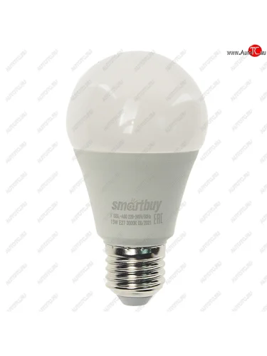 Лампа светодиодная E27 A60 15W(120W) 220V теплый SMART BUY SMART BUY sbl-a60-15-30k-e27