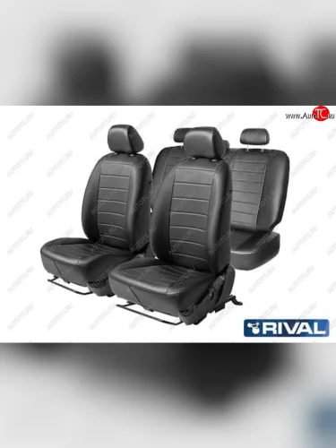 Авточехлы HYUNDAI Elantra седан (16-) экокожа черные комплект RIVAL RIVAL sc.2306.1 RIVAL sc.2306.1