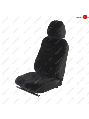 Накидка на сиденье мех натуральный (овчина) черная с подголовником ШКУРА-ДЕКОР ШКУРА-ДЕКОР sd-00157