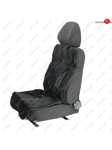 Накидка на сиденье мех натуральный (овчина) черная без подголовника ШКУРА-ДЕКОР ШКУРА-ДЕКОР sd-00166