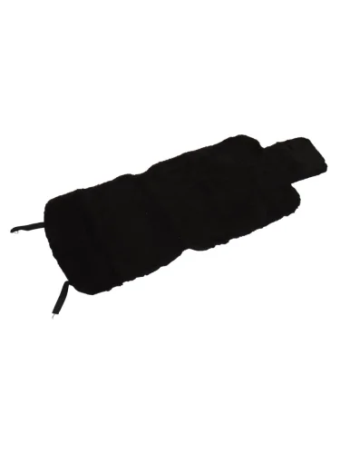 Накидка на сиденье мех натуральный (шерсть овечья) черная с подголовником ШКУРА-ДЕКОР ШКУРА-ДЕКОР sd-00220