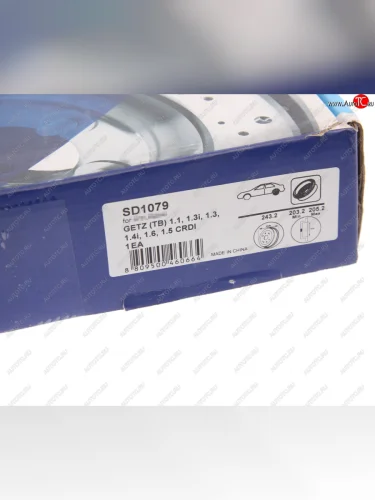 Барабан тормозной HYUNDAI Getz (02-) задний (1шт.) SANGSIN SANGSIN sd1079