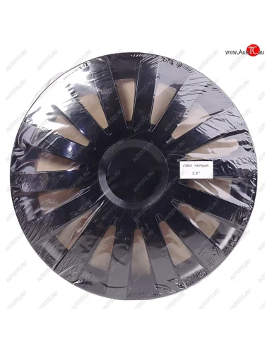 Колпак колеса R-13 черный СЭЙЛ комплект 4шт. NO NAME сэйл чер r-13