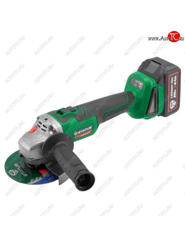 Машина углошлифовальная аккумуляторная 20.0В 4.0Ач 125мм 10007500обмин. (1АКБ Li-Ion,кейс) STATUS STATUS sh 125 e