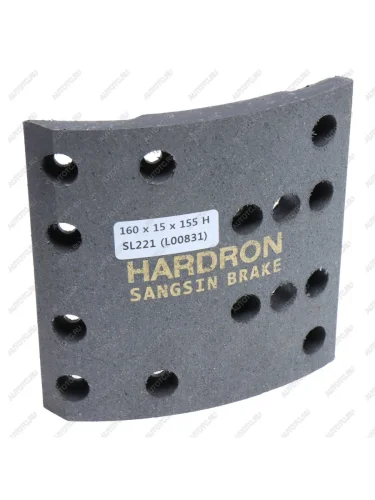Накладка тормозной колодки HYUNDAI HD120,AeroTown R19,5 переднейзадней (F1R1) SANGSIN SANGSIN sl221