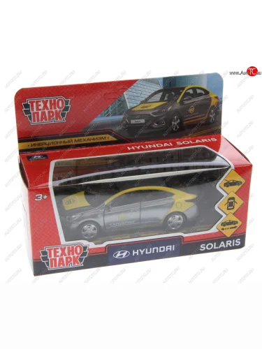 Модель автомобиля HYUNDAI Solaris металлическая ТЕХНОПАРК ТЕХНОПАРК solaris2-12del-gy